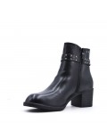 Faux leather ankle boot