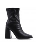 Faux leather ankle boot