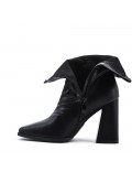 Faux leather ankle boot