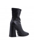 Faux leather ankle boot