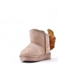 Children's ankle boot in mixed materials