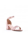 Faux leather heeled sandal