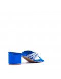 Mix-materials heeled sandal 