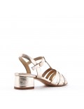 Faux leather heeled sandal