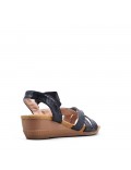 Faux leather heeled sandal