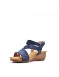 Faux leather heeled sandal