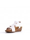 Faux leather heeled sandal