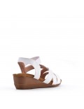 Faux leather heeled sandal