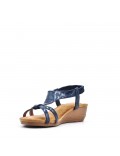 Faux leather heeled sandal