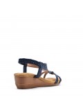 Faux leather heeled sandal