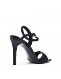 Faux leather heeled sandal