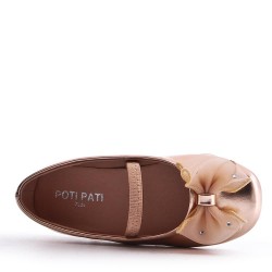 Girl ballerina in textile