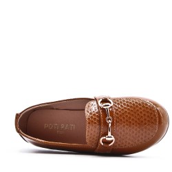 Child's moccasin in faux leather