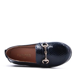 Child's moccasin in faux leather