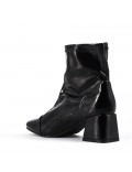 Faux leather ankle boot