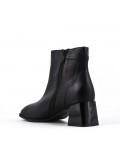 Faux leather ankle boot