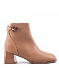 Faux leather ankle boot