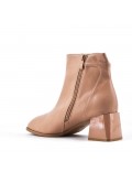 Faux leather ankle boot