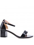 Faux leather heeled sandal