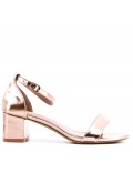 Faux leather heeled sandal