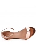 Faux leather heeled sandal