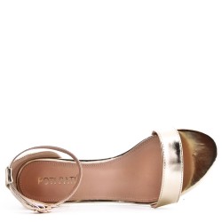 Faux leather heeled sandal