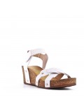 Faux leather heeled sandal