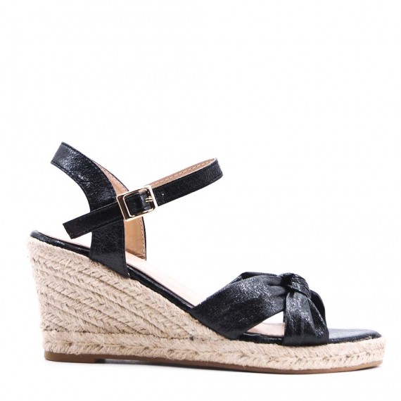 Faux leather heeled sandal