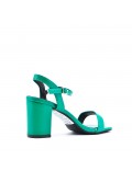 Faux leather heeled sandal