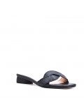 Sandale plat en simili cuir pour femme