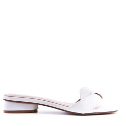 Sandale plat en simili cuir pour femme