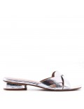 Flat sandals in faux leather for women