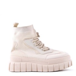 Bottine en simili cuir