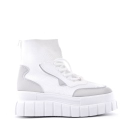 Bottine en simili cuir