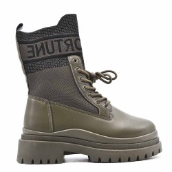 Bottine en simili cuir