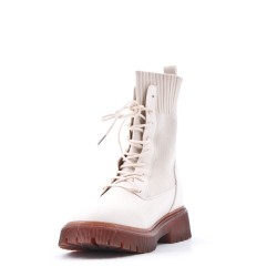 Bottine en simili cuir