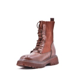 Bottine en simili cuir