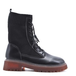 Bottine en simili cuir