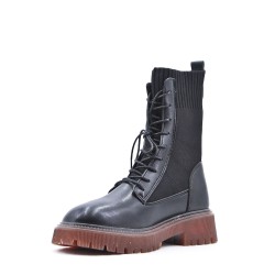 Bottine en simili cuir