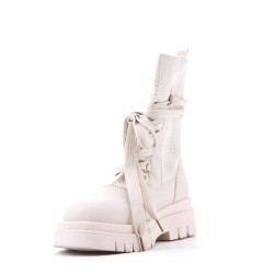 Bottine en simili cuir