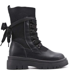 Bottine en simili cuir