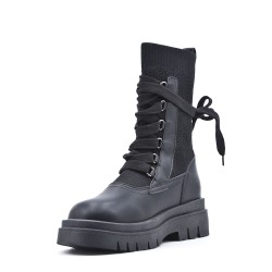 Bottine en simili cuir
