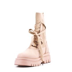 Bottine en simili cuir