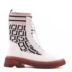 Bottine en simili cuir