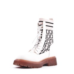 Bottine en simili cuir
