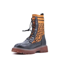 Bottine en simili cuir