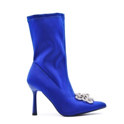 Faux leather ankle boot
