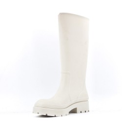 Faux leather ankle boot