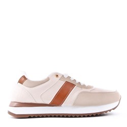 Faux leather sneakers for men