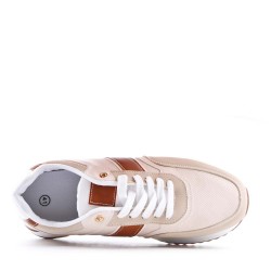 Faux leather sneakers for men